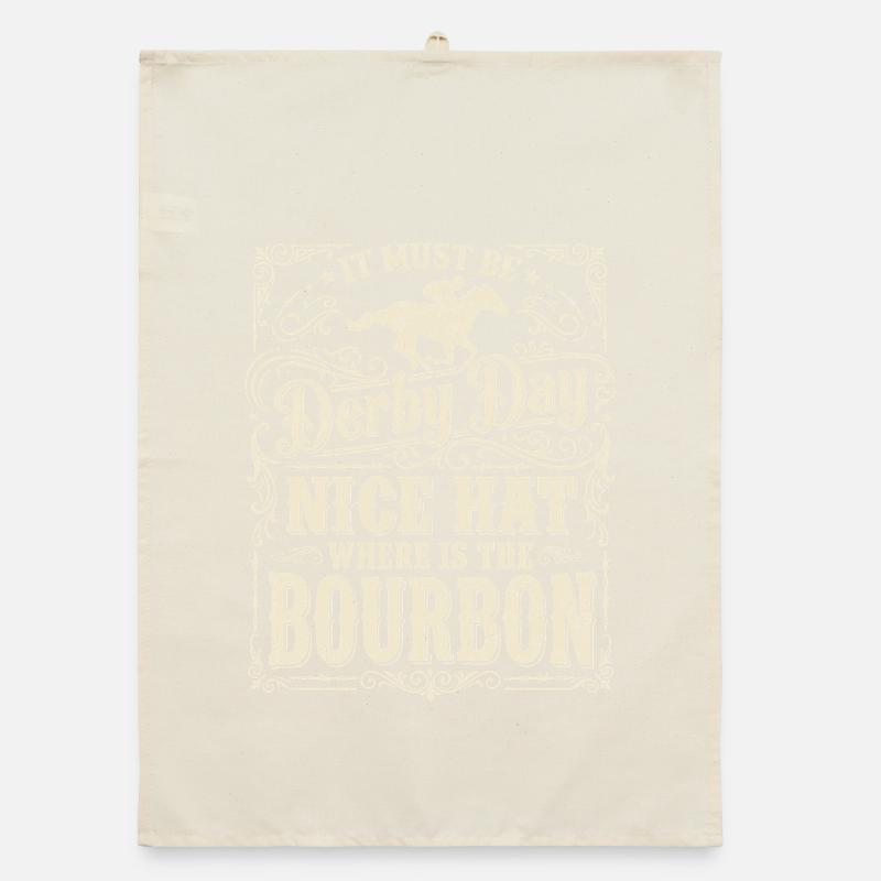 Conception de chapeaux bourbon pour le jour du Derby Torchon bio