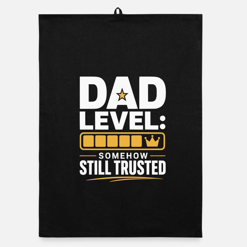 Dad Level: Immer noch vertraut Organic Geschirrtuch