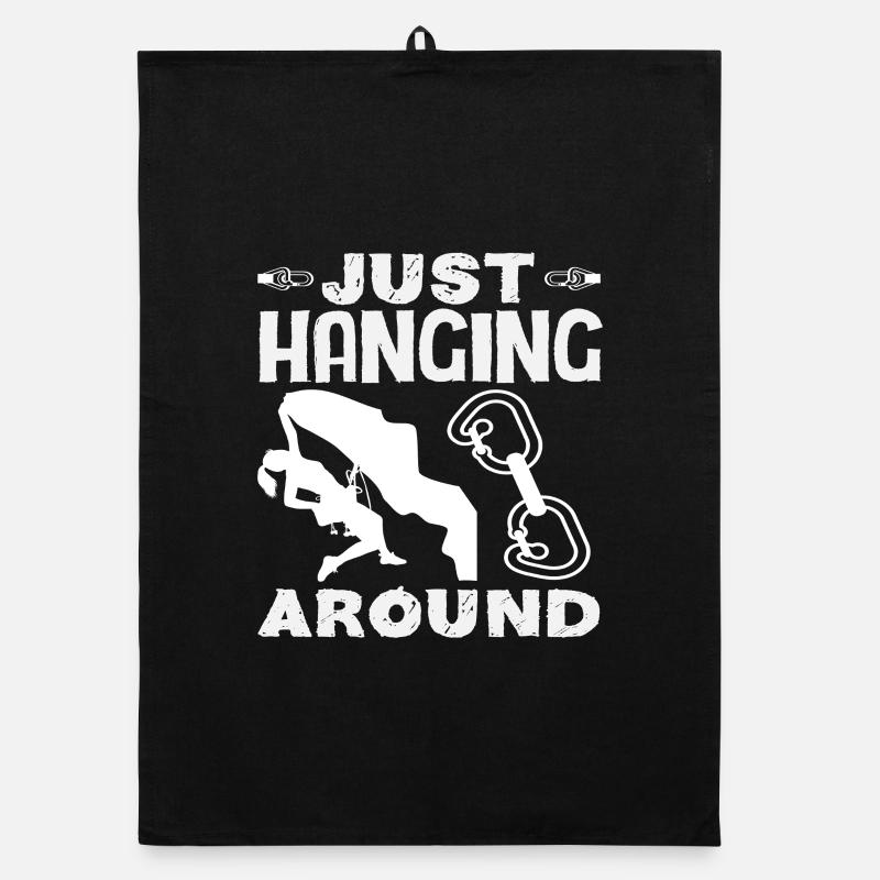 Just Hanging Around Fun Climbing Organic dish towel
