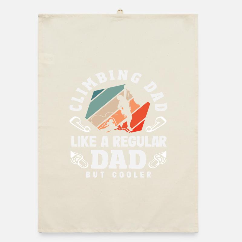 Climb dad like a normal dad, only cooler Organic dish towel