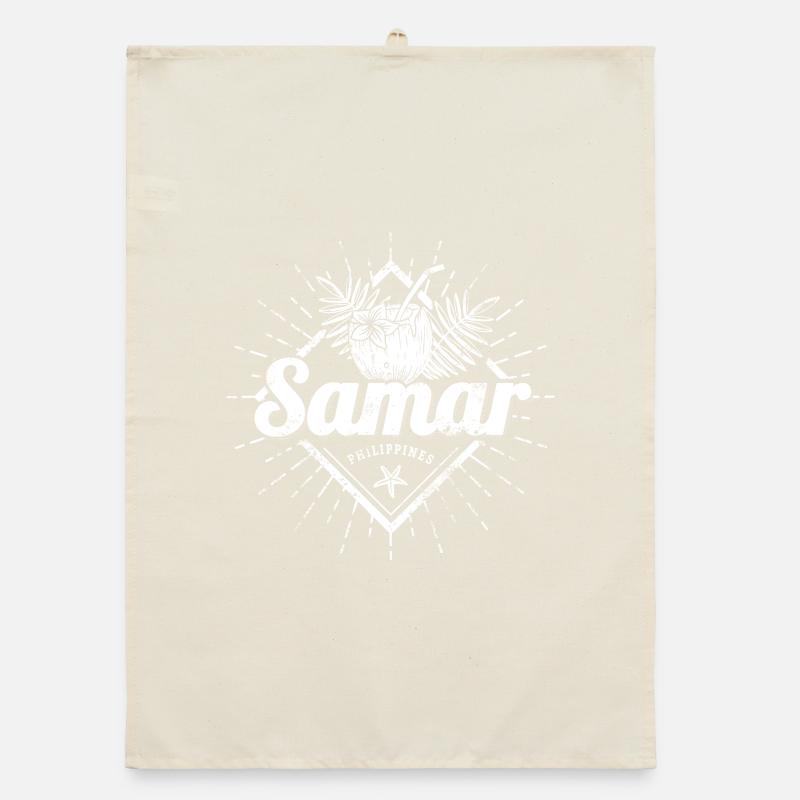 Souvenir philippin des Visayas de l’île de Samar Philippines Torchon bio