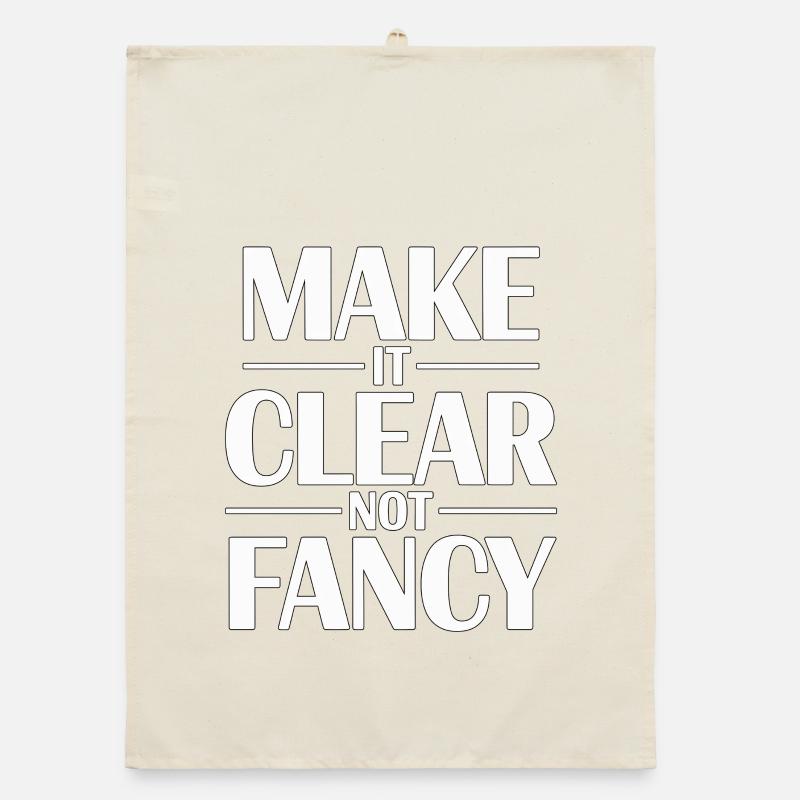 Designer Educator Make It Clear Visual Designer Organic Geschirrtuch