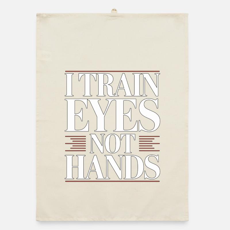 Designer Educator I Train Eyes Visual Designer Organic Geschirrtuch