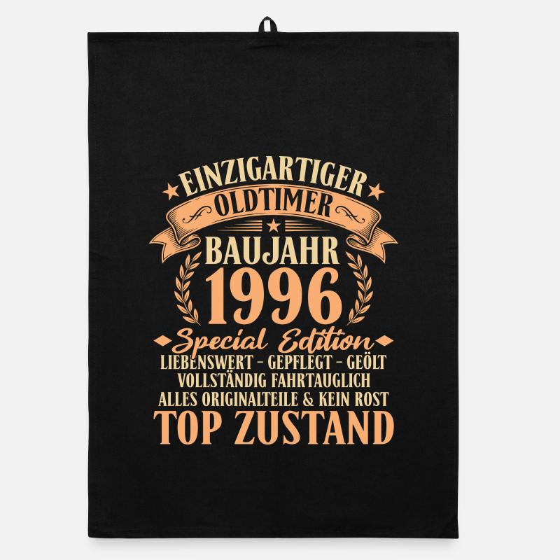 1996 Baujahr Oldtimer 30. Geburtstag Geschenkidee Organic Geschirrtuch