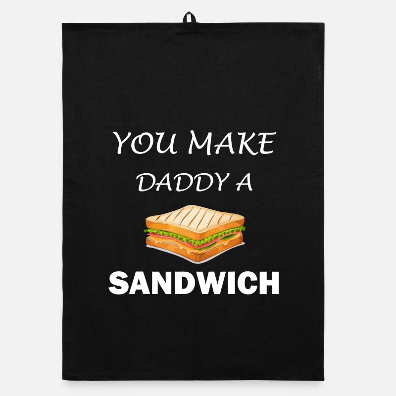 Du machst Papa ein Sandwich Organic Geschirrtuch
