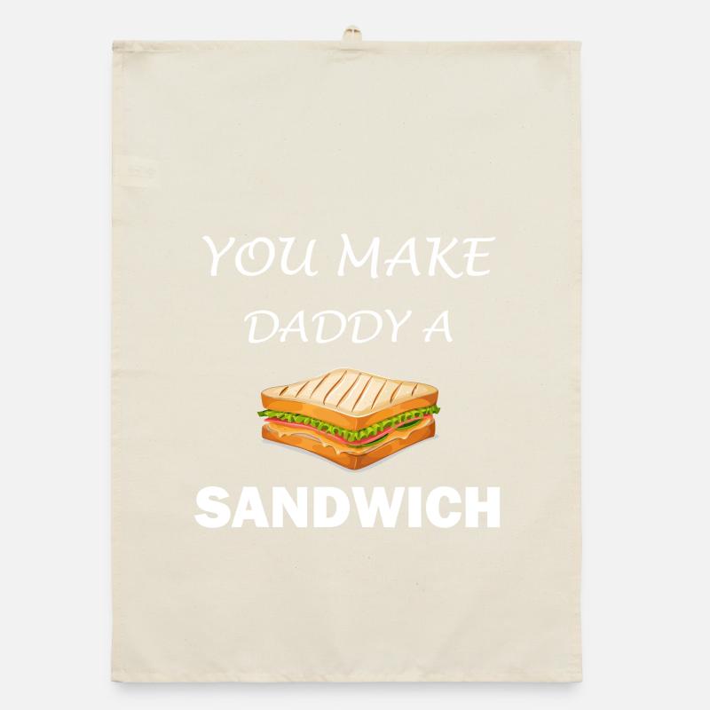 Du machst Papa ein Sandwich Organic Geschirrtuch