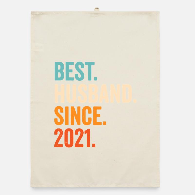 Best Husband Since 2021 Organic dish towel