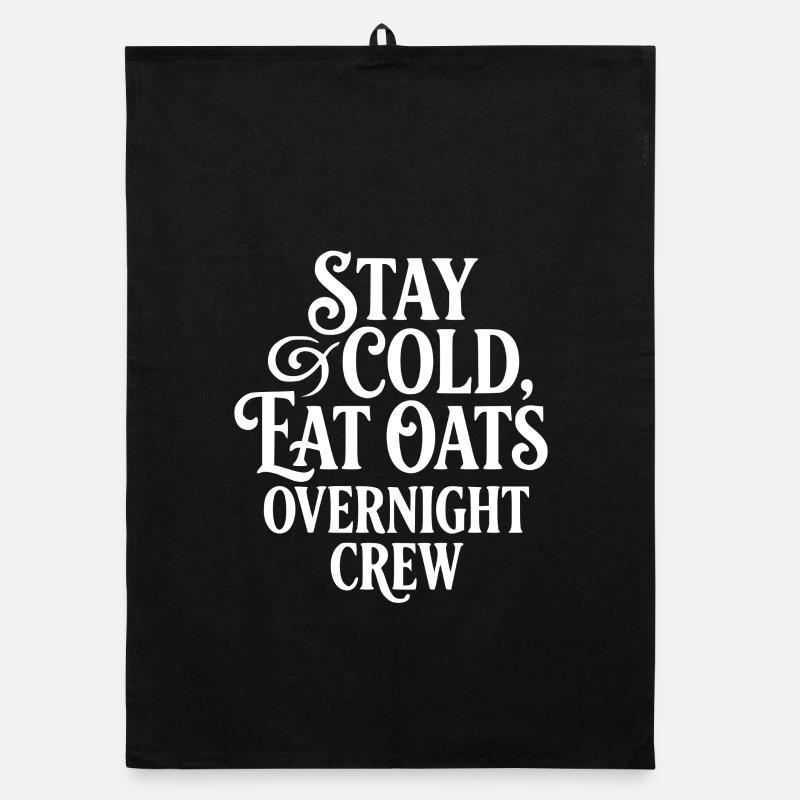 Overnight Oats Müsli Cereals Stay Cold Crew Organic Geschirrtuch
