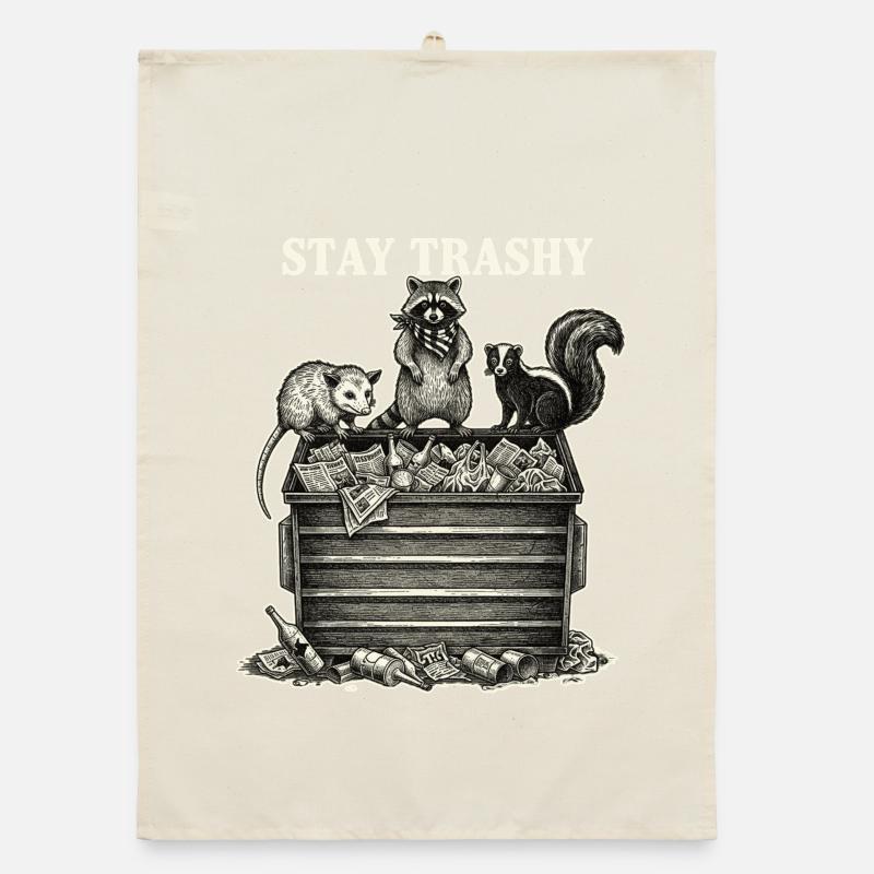 Reste Raton laveur Opossum Skunk Torchon bio