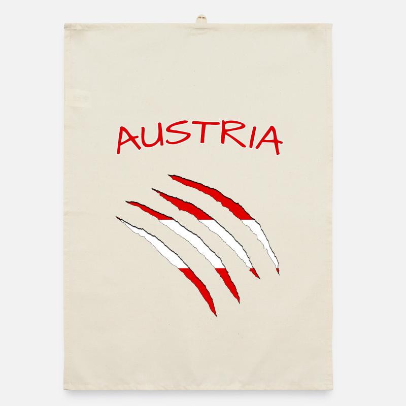 Austria Claw Flag Austria Austria Flag au Organic dish towel