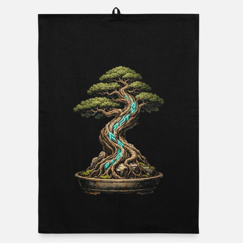Bonsai tree Organic dish towel