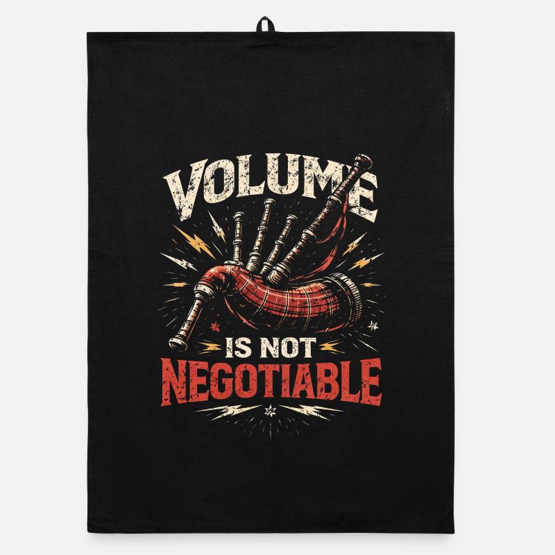 Volume de cornemuse Bagpipe Non négociable Torchon bio