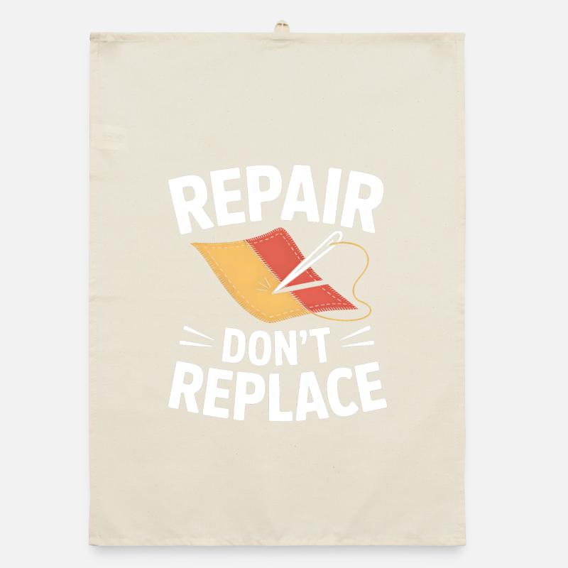Repair Don't Replace Organic dish towel