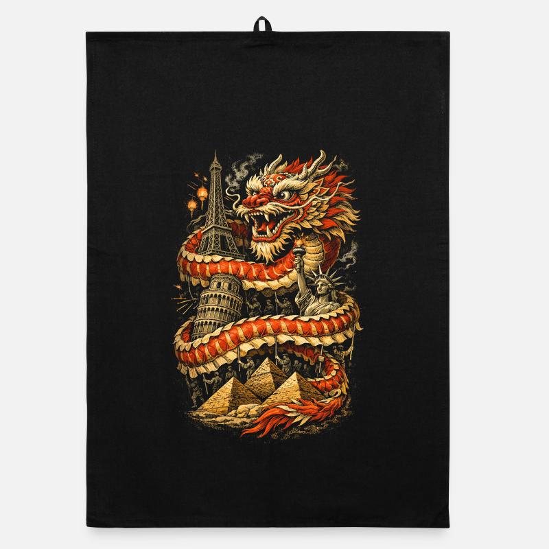 Danse du Dragon Drachentanz Torchon bio