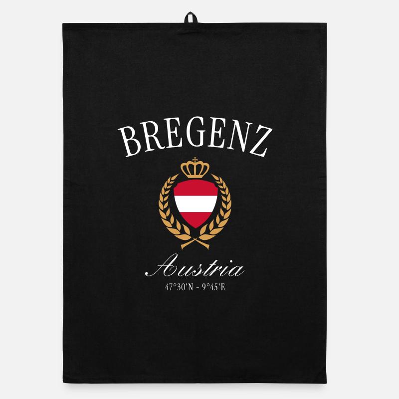 Bregenz Österreich Wappen Krone – Reise Souvenir Organic Geschirrtuch