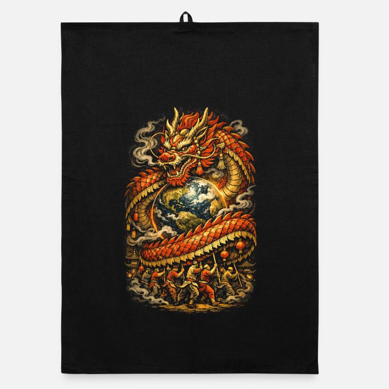 Danse du Dragon Drachentanz Torchon bio