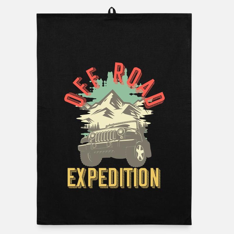 Offroad Expedition Adventure Gift Idea Organic dish towel