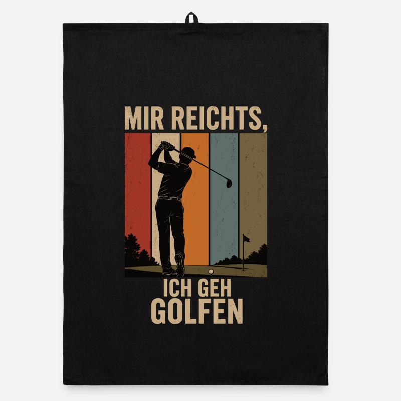 I've Had Enough I'm Going Golfing Retro Golfer Shirt Organic dish towel