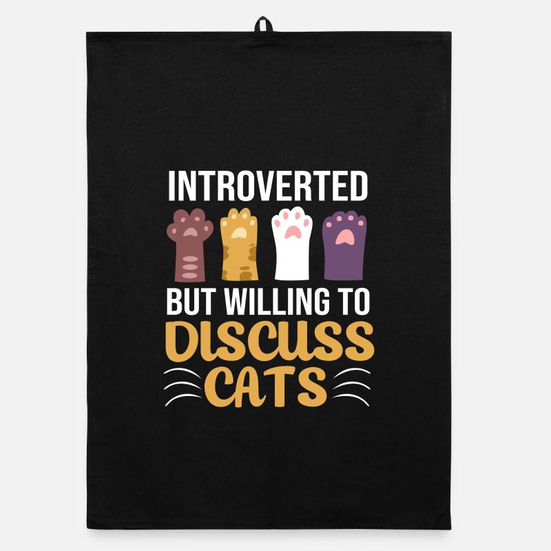 Introvert, anxiety, anxious, scaredy-cat Organic dish towel