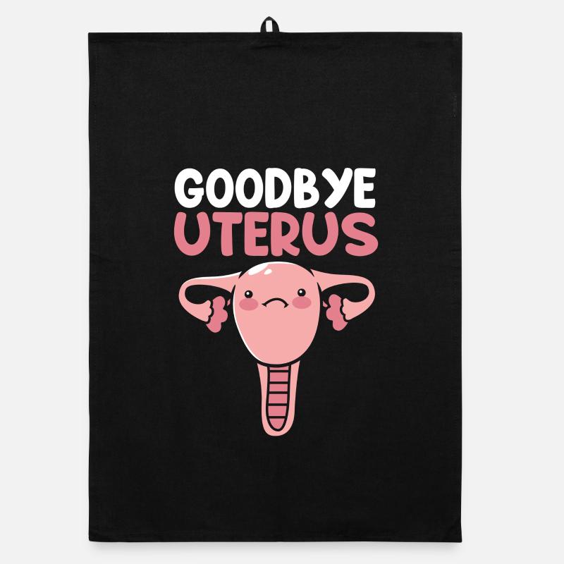 Eierstock Hysterektomie Uterus Gebärmutter Organic Geschirrtuch