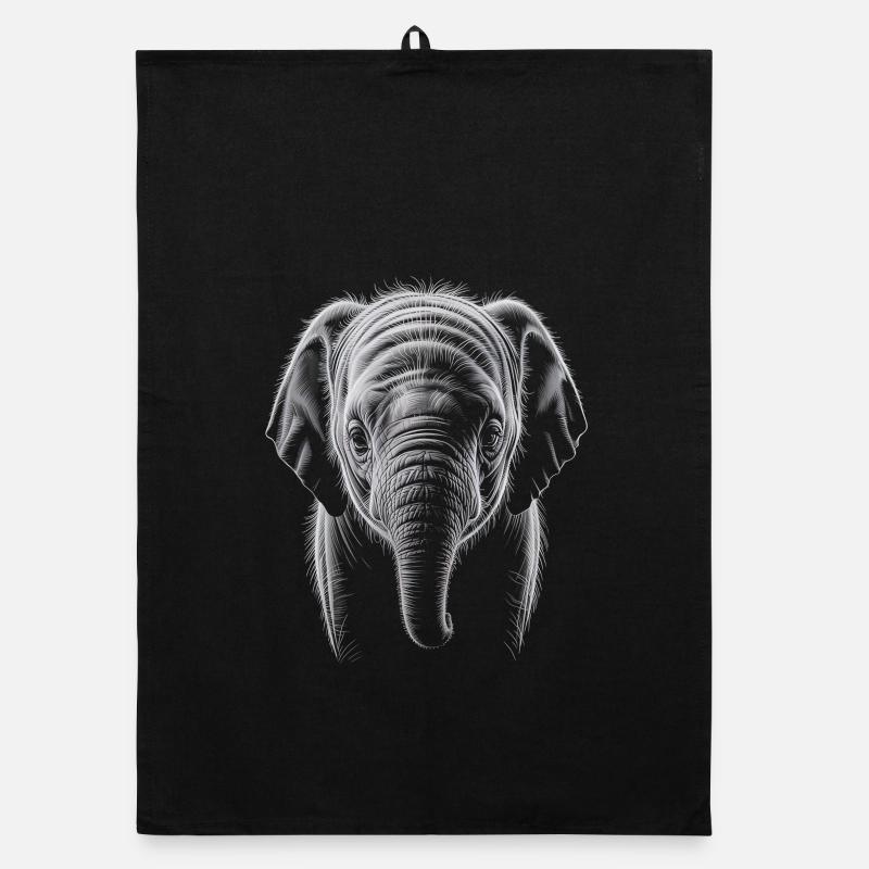 Elephant Head Organic dish towel