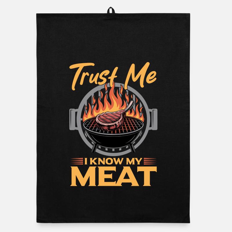 BBQ Grilling Meat Smoking Barbecue Organic Geschirrtuch
