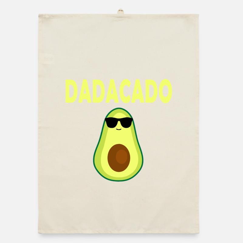 DADACADO Avocado mit Sonnenbrille Organic Geschirrtuch