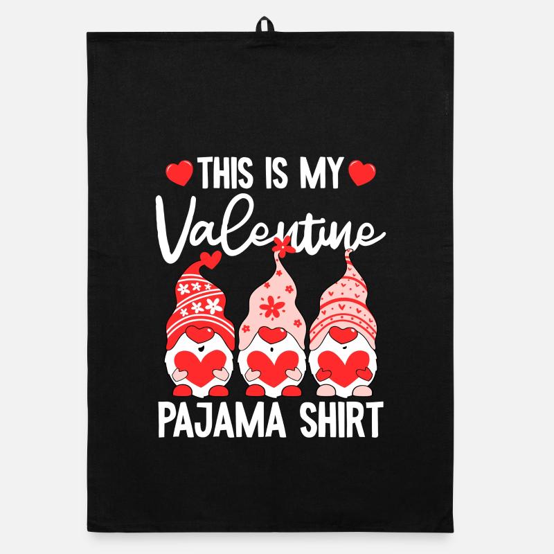 T-shirt de pyjama gnome de la Saint-Valentin Torchon bio