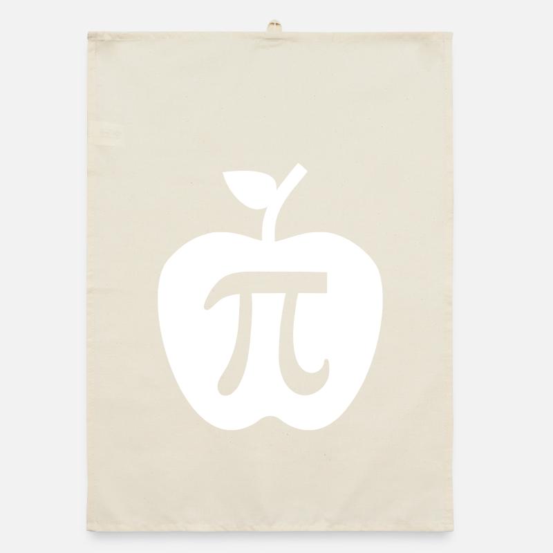 Logo minimaliste Pi Apple Torchon bio