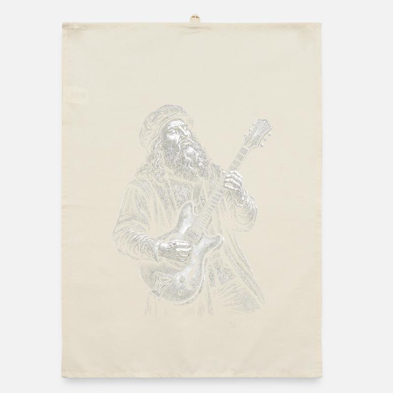 Leonardo Da Vinci joue de la guitare Torchon bio