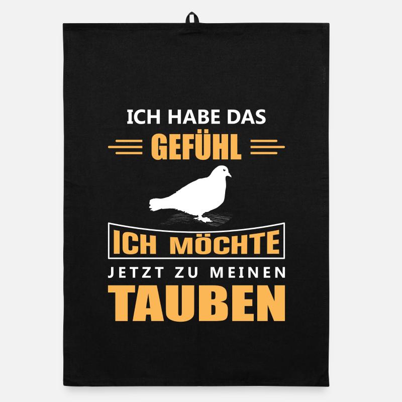 Taubenzüchter Taube Taubenzucht Spruch Brieftaube Organic Geschirrtuch