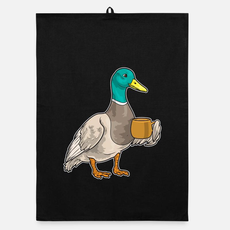 Ente Kaffee Tasse Organic Geschirrtuch