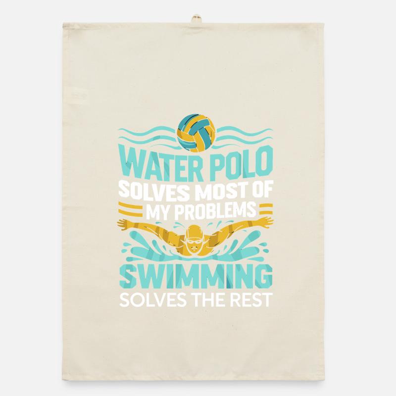 Water polo solves most of my problems Organic dish towel