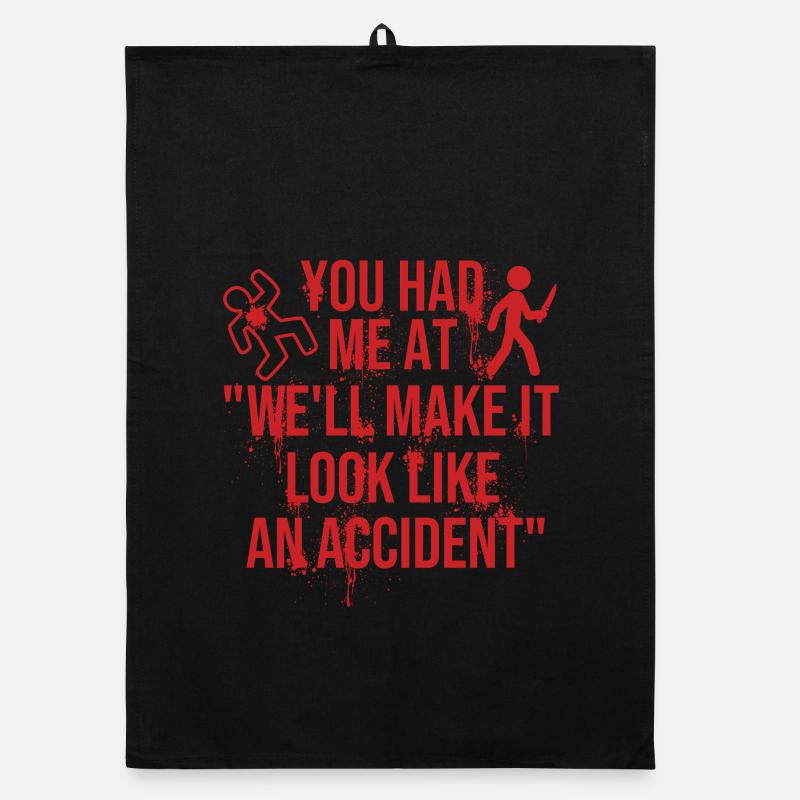 Make It Look Like Accident True Crime Organic dish towel