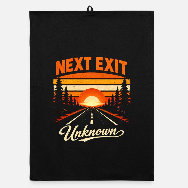 Next exit Unknown | Road trip Organic dish towel