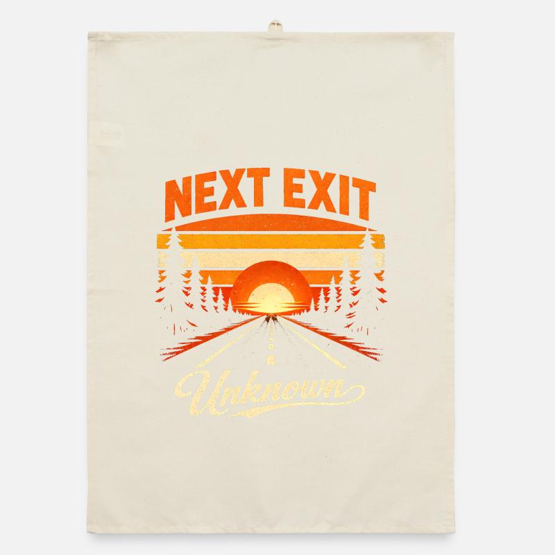 Next exit Unknown | Road trip Organic dish towel