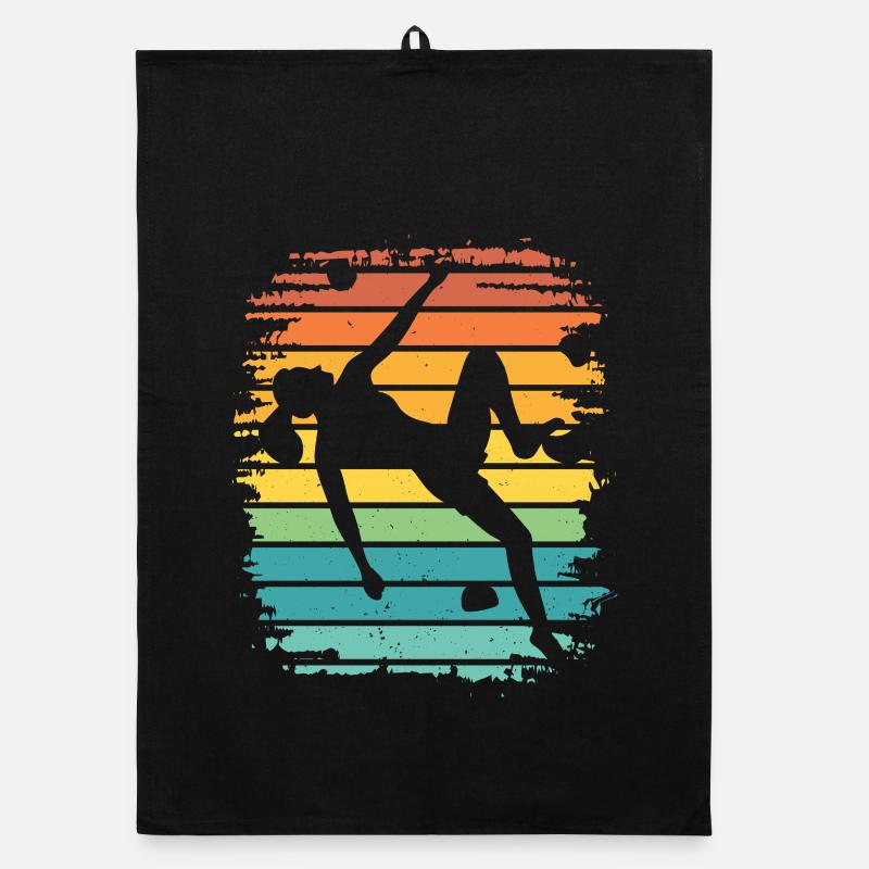 Boulderer Boulder Bouldering Organic dish towel