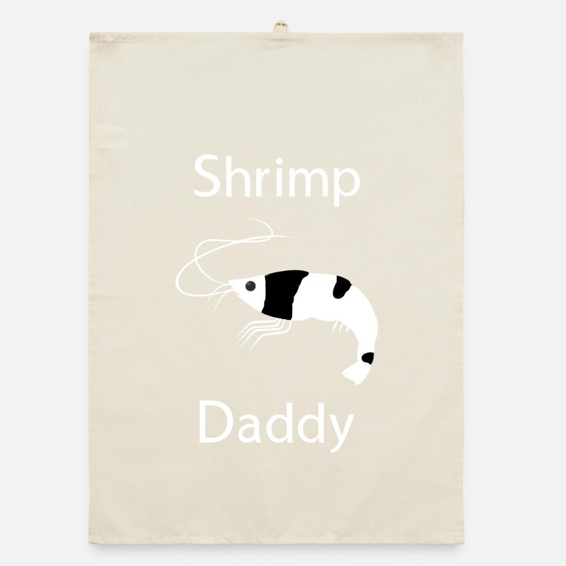 Graphique minimaliste de Shrimp Daddy Torchon bio