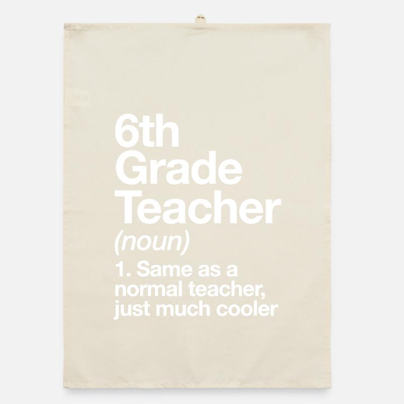 Sixth Grade Teacher Noun Meme Organic dish towel
