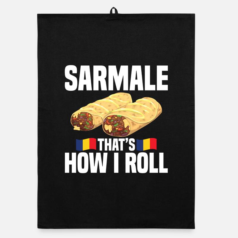  Sarmale that's how I roll Romanian Dish Snack Organic dish towel