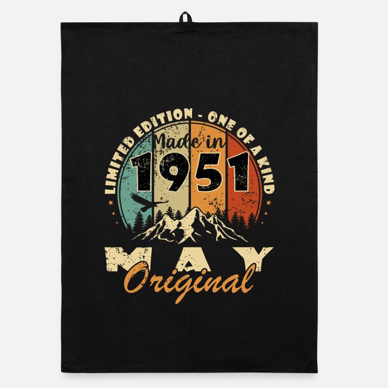 1951 Made in May Original Organic Geschirrtuch