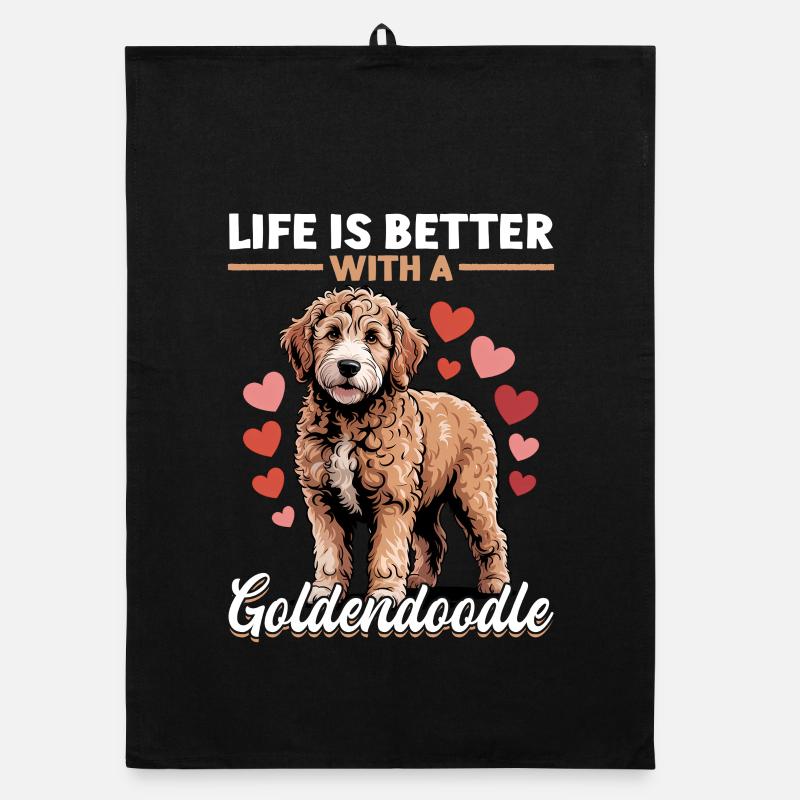 Race de chien Goldendoodle Torchon bio
