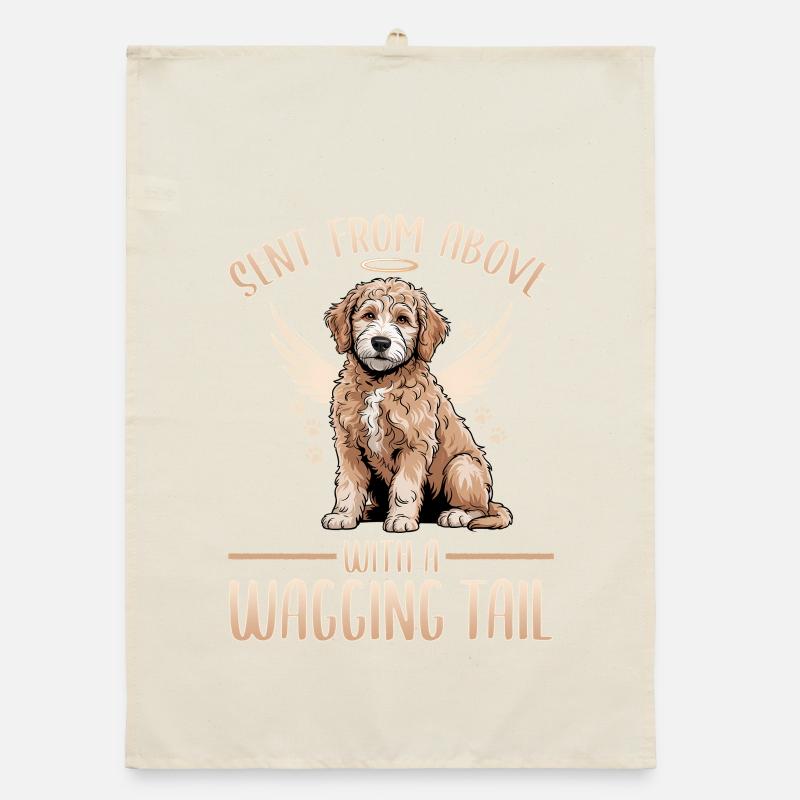 Goldendoodle Dog Breed Organic dish towel