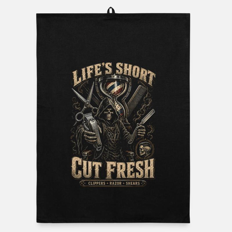 Barber Barbier Cut Fresh Organic Geschirrtuch