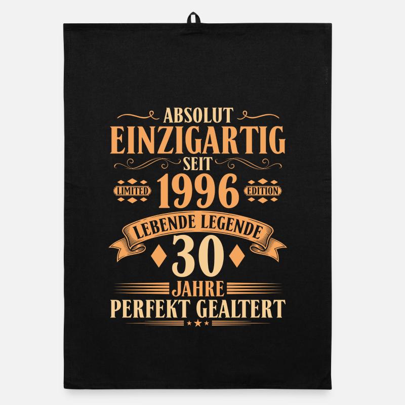 Einzigartig seit 1996 - 30. Geburtstag Vintage Organic Geschirrtuch