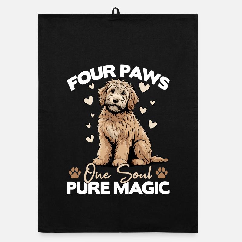 Race de chien Goldendoodle Torchon bio