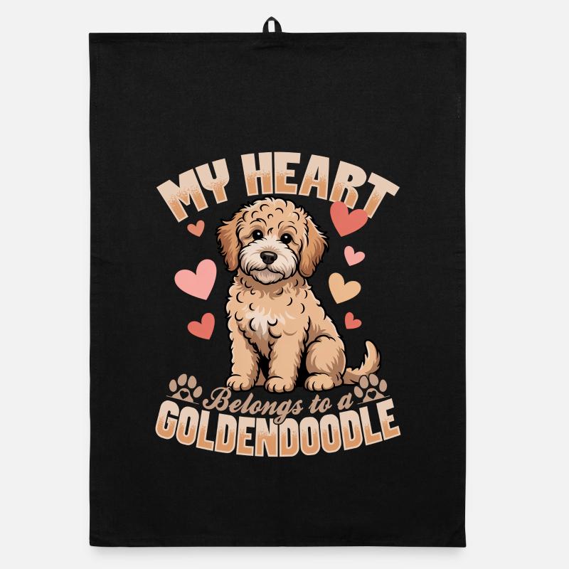 Goldendoodle Dog Breed Organic Geschirrtuch