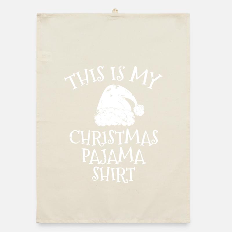 Das ist mein Weihnachts-Pyjamashirt Organic Geschirrtuch