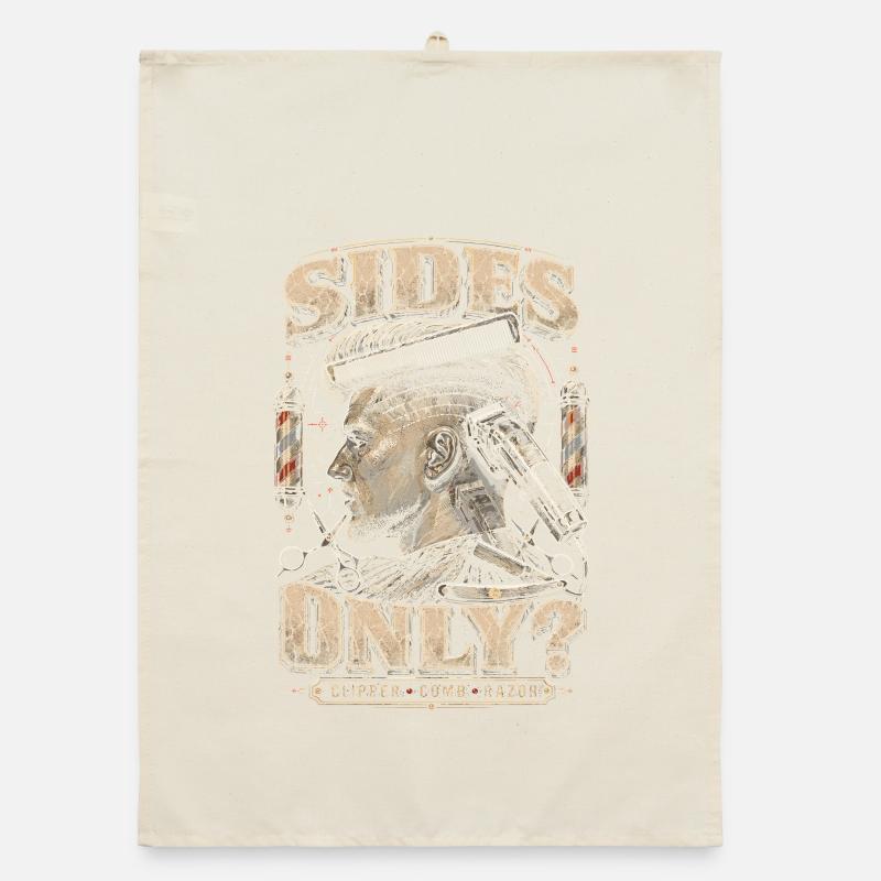 Barber Barbier Sides Only? Organic dish towel