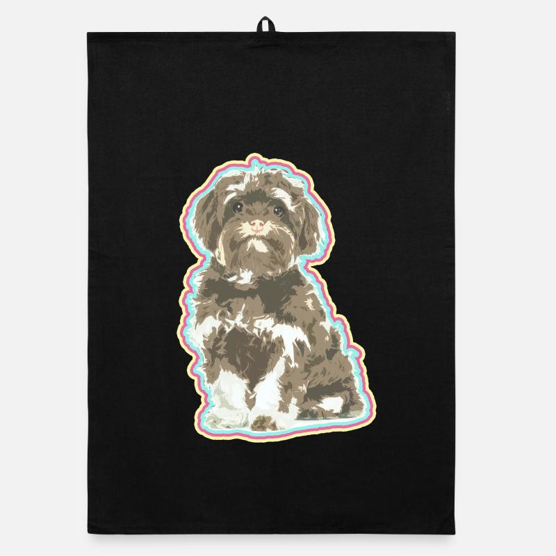 Yorkshire Lover – Cute Pup Art Organic Geschirrtuch